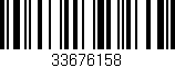 Código de barras (EAN, GTIN, SKU, ISBN): '33676158'