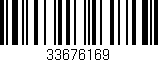 Código de barras (EAN, GTIN, SKU, ISBN): '33676169'