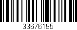 Código de barras (EAN, GTIN, SKU, ISBN): '33676195'