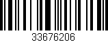 Código de barras (EAN, GTIN, SKU, ISBN): '33676206'