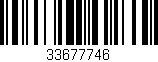 Código de barras (EAN, GTIN, SKU, ISBN): '33677746'