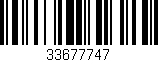 Código de barras (EAN, GTIN, SKU, ISBN): '33677747'