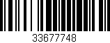 Código de barras (EAN, GTIN, SKU, ISBN): '33677748'