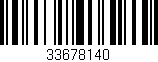 Código de barras (EAN, GTIN, SKU, ISBN): '33678140'
