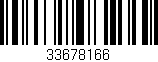 Código de barras (EAN, GTIN, SKU, ISBN): '33678166'