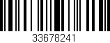 Código de barras (EAN, GTIN, SKU, ISBN): '33678241'