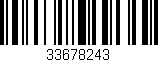 Código de barras (EAN, GTIN, SKU, ISBN): '33678243'