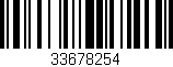 Código de barras (EAN, GTIN, SKU, ISBN): '33678254'