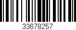 Código de barras (EAN, GTIN, SKU, ISBN): '33678257'