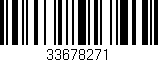 Código de barras (EAN, GTIN, SKU, ISBN): '33678271'