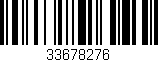 Código de barras (EAN, GTIN, SKU, ISBN): '33678276'
