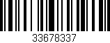 Código de barras (EAN, GTIN, SKU, ISBN): '33678337'