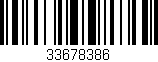 Código de barras (EAN, GTIN, SKU, ISBN): '33678386'
