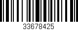 Código de barras (EAN, GTIN, SKU, ISBN): '33678425'