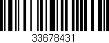 Código de barras (EAN, GTIN, SKU, ISBN): '33678431'