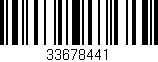 Código de barras (EAN, GTIN, SKU, ISBN): '33678441'