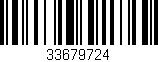 Código de barras (EAN, GTIN, SKU, ISBN): '33679724'