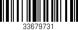 Código de barras (EAN, GTIN, SKU, ISBN): '33679731'