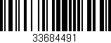Código de barras (EAN, GTIN, SKU, ISBN): '33684491'