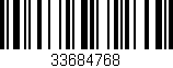 Código de barras (EAN, GTIN, SKU, ISBN): '33684768'