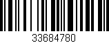 Código de barras (EAN, GTIN, SKU, ISBN): '33684780'