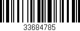 Código de barras (EAN, GTIN, SKU, ISBN): '33684785'