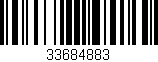 Código de barras (EAN, GTIN, SKU, ISBN): '33684883'