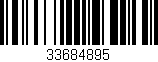 Código de barras (EAN, GTIN, SKU, ISBN): '33684895'