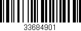 Código de barras (EAN, GTIN, SKU, ISBN): '33684901'