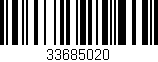 Código de barras (EAN, GTIN, SKU, ISBN): '33685020'