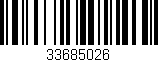 Código de barras (EAN, GTIN, SKU, ISBN): '33685026'