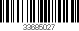 Código de barras (EAN, GTIN, SKU, ISBN): '33685027'