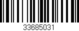 Código de barras (EAN, GTIN, SKU, ISBN): '33685031'