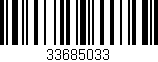 Código de barras (EAN, GTIN, SKU, ISBN): '33685033'