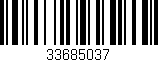 Código de barras (EAN, GTIN, SKU, ISBN): '33685037'