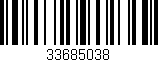 Código de barras (EAN, GTIN, SKU, ISBN): '33685038'