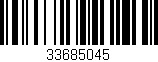 Código de barras (EAN, GTIN, SKU, ISBN): '33685045'