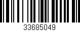 Código de barras (EAN, GTIN, SKU, ISBN): '33685049'