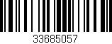 Código de barras (EAN, GTIN, SKU, ISBN): '33685057'