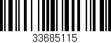 Código de barras (EAN, GTIN, SKU, ISBN): '33685115'