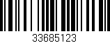 Código de barras (EAN, GTIN, SKU, ISBN): '33685123'