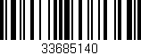 Código de barras (EAN, GTIN, SKU, ISBN): '33685140'