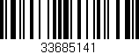 Código de barras (EAN, GTIN, SKU, ISBN): '33685141'