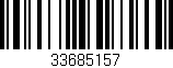 Código de barras (EAN, GTIN, SKU, ISBN): '33685157'