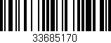 Código de barras (EAN, GTIN, SKU, ISBN): '33685170'