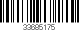 Código de barras (EAN, GTIN, SKU, ISBN): '33685175'