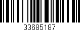 Código de barras (EAN, GTIN, SKU, ISBN): '33685187'