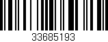 Código de barras (EAN, GTIN, SKU, ISBN): '33685193'