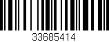 Código de barras (EAN, GTIN, SKU, ISBN): '33685414'