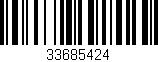 Código de barras (EAN, GTIN, SKU, ISBN): '33685424'